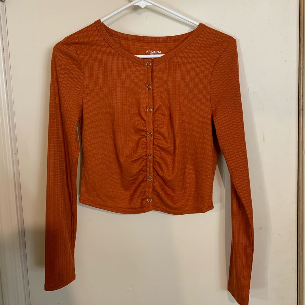 Button Up Crop Top